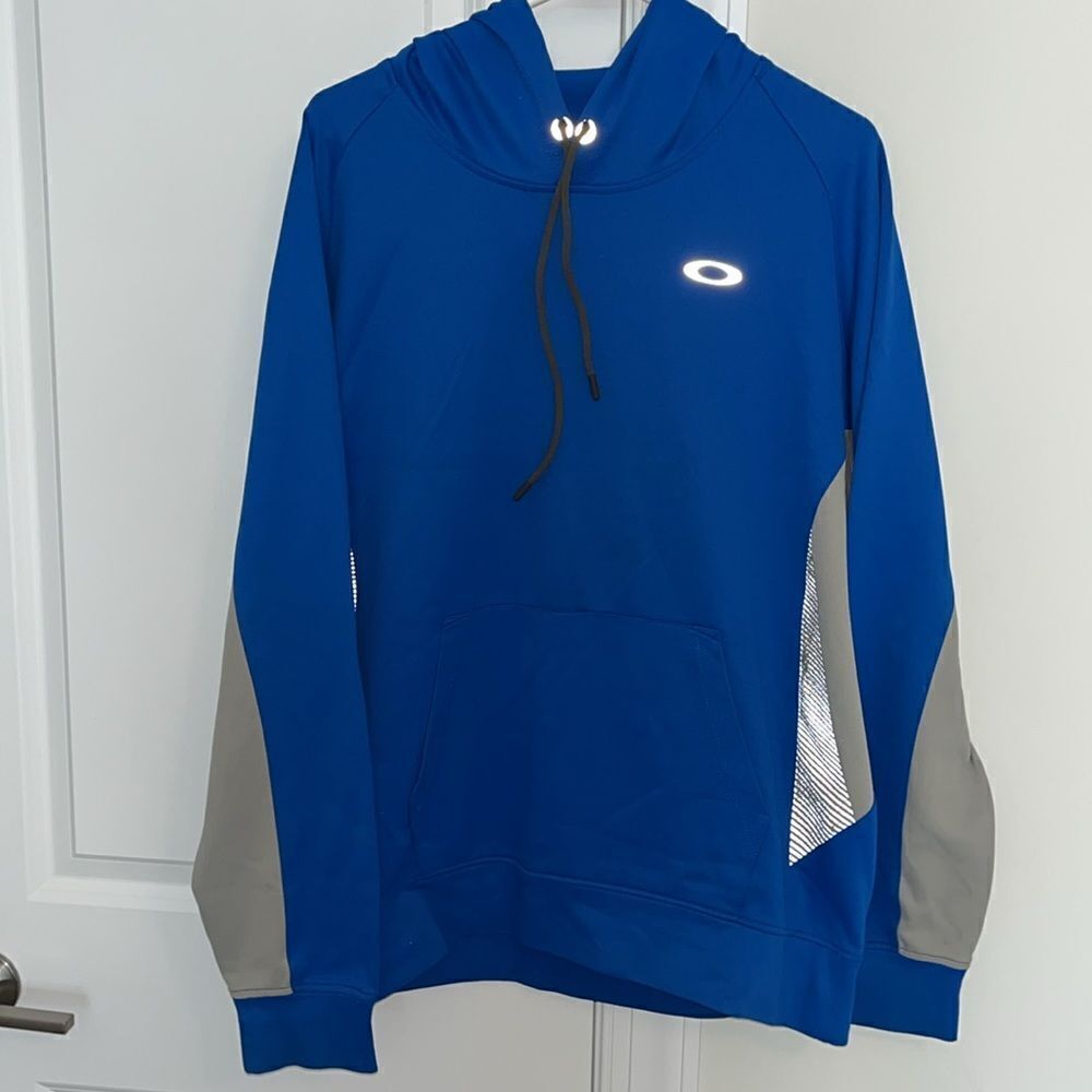 Dodger Royal Blue Gray Oakley hoodie hooded golf jacket sweatshirt sweater XL